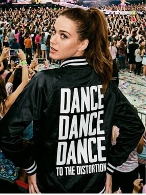 Katy Perry 2017 Dance To The Distortion Nylon Satin Tour Jacket - Size Medium
